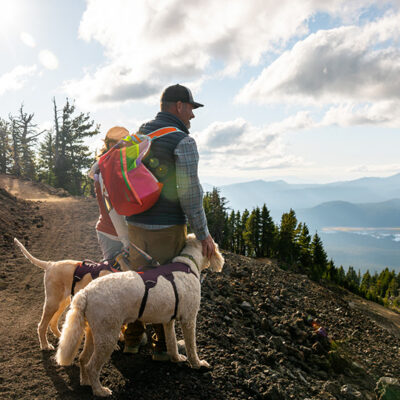 Hiking the new summit trail at Mt. Bachelor