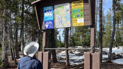 New trail signage at Swampy/Dutchman trailhead in Bend, OR