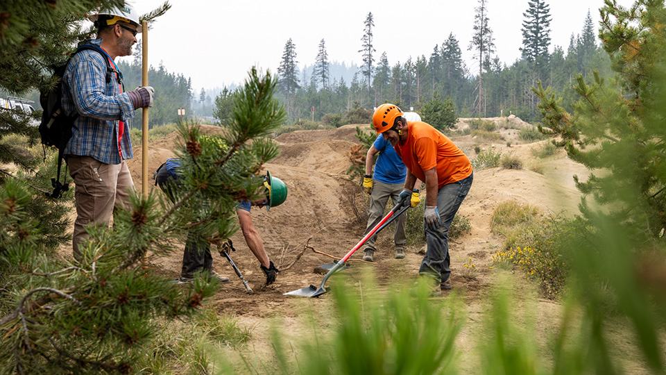 Building the pumptrack at Wanoga SnoPark in Bend, OR