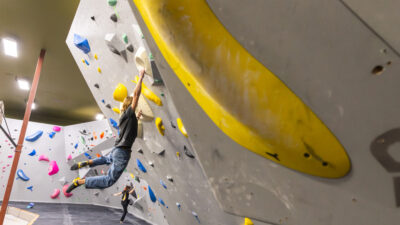 climbing walls at the Bend Endurance Academy in Bend, OR